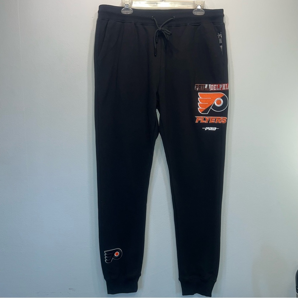 Pro Standard Luxury Athletic Collection Philadelphia Flyers Sweatpants NEW Sz L - Picture 1 of 13